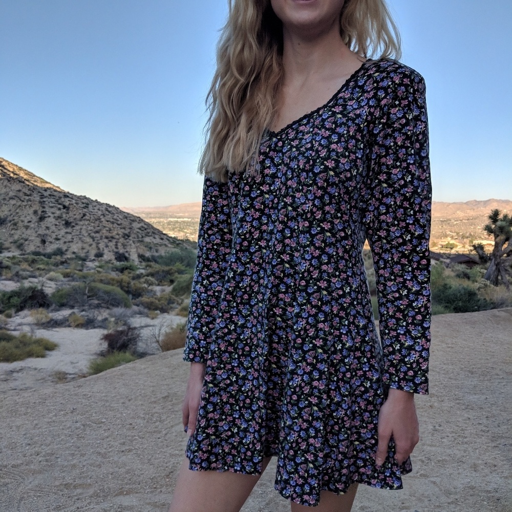 Vintage 90's mixed floral dress